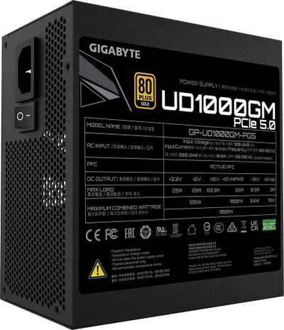 Furnizues me energji elektrike Gigabyte UD1000GM PG5, 1000W (GP-UD1000GM-PG5)