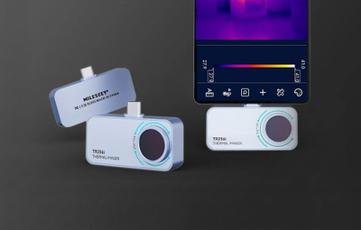 Kamerë termike Mileseey TR256i, 256×192, USB C, gri
