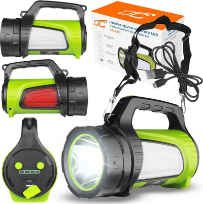 Elektrik dore LTC LXL211 LED, rikarikues, powerbank, jeshil me të zezë
