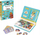 Lodër magnetike Janod Magneti'book History, edukative, 60 magnetë, blu