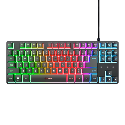 Tastierë Trust GXT 833 Thado TKL, e zezë