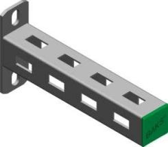 Krah kantilever OBO Bettermann WPL100 710710, kapacitet 0.9 kN, çelik elektro galvanizuar