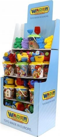 Set rëre Wader Polesie Sandbox Mix, kovë me aksesorë, shumëngjyrësh