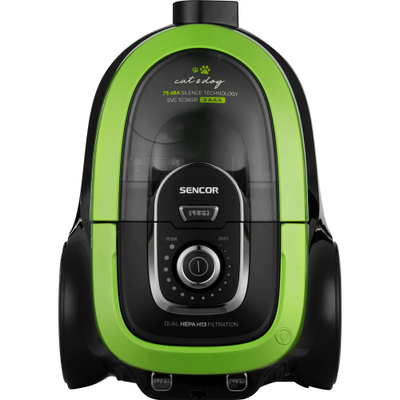 Fshesë elektrike Sencor SVC 1038GR 3AAA, 750W, e Zezë – Gjelbër