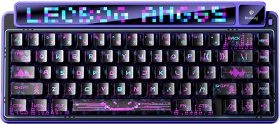 Tastierë wireless AULA AMG65, Bluetooth 2.4GHz, RGB, vjollcë