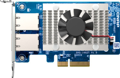 Мрежна картичка QNAP QXG-10G2T, 2x10GbE, PCI Express, внатрешна