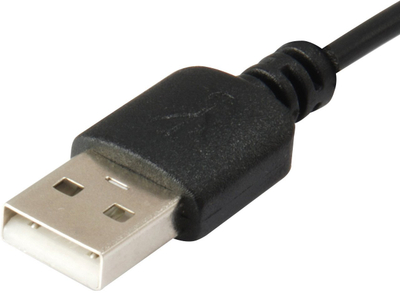 Вентилатор за маса Equip 245420, со ламели, USB, пластика, црн