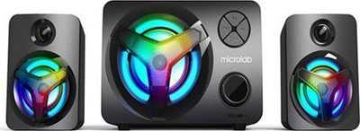 Bokse Microlab U-210, sistem 2.1, 11W, Bluetooth, të zinj