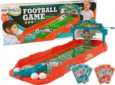 Lojë tavoline futbolli LEAN Toys Game Launcher, me portë, me katapultë, shumëngjyrshe