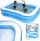 Pishinë familjare e fryrë Cool &amp; Fun, 2 unaza, blu