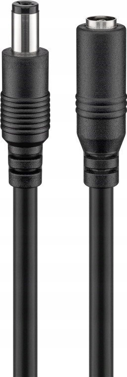 Kabllo zgjatuse energjie Premium Cord, 5.5/2.1mm, 10m, e zezë