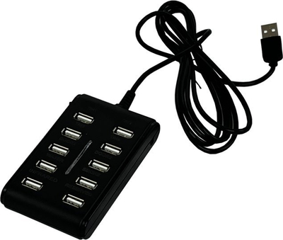 USB модул Avizio P, 10 порти за сензори, за управувана приклучница, црн