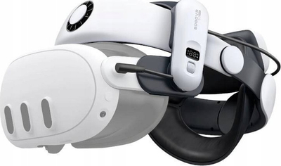 Rrip kundërpeshues VR BoboVR S3 Pro për Meta Quest 3, bateri e jashtme 10000mAh, sistem ftohje, i bardhë