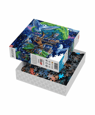 Puzzle Good Loot Imagination Roch Urbaniak Owl Island, 1000 pjesë, 68.3x48cm, shumëngjyrësh