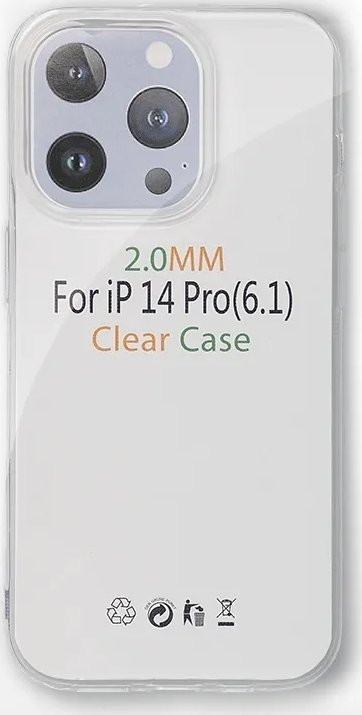 Mbrojtëse telefoni OEM Clear Case 2mm për iPhone 15 Plus, transparente, me mbrojtje kamere