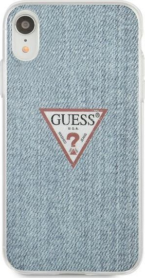 Mbulesë telefoni Guess Jeans për iPhone XR, TPU, me xhins blu
