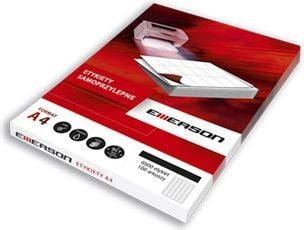 Етикета самолеплива Емерсон 35K051X, А4, 70x35mm, бели