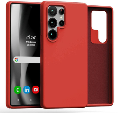 Mbulesë silikoni Mercury për Samsung S25 Ultra S938, e kuqe