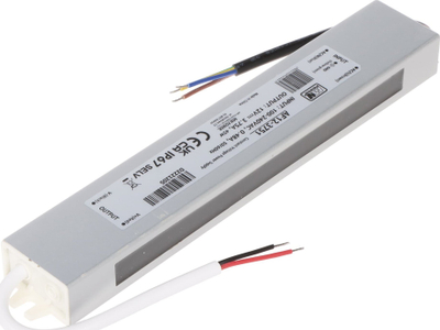Transformator LED hermetik IP67, 12V, 45W 3.75A, metalik