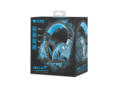 Kufje Natec FURY HELLCAT NFU-0863, me kabllo