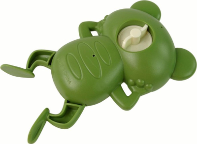 Lodër uji Leantoys bretkosë me dredhje, 12cm, plastike, e gjelbër