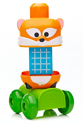 Set bllokesh Mega Bloks First Builders Forest Friends, 10 copa, për kalamaj 1-5 vjeç, shumëngjyrësh