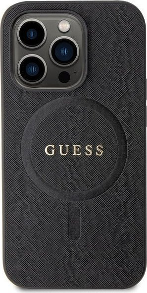 Futrollë telefoni Guess GUHMP14LPSAHMCK, për iPhone 14 Pro 6.1", MagSafe, e zezë