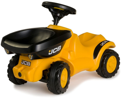 Lodër hipëse Rolly Toys JCB Dumper Mini Trac, me kamionetë tip dumper, e verdhë