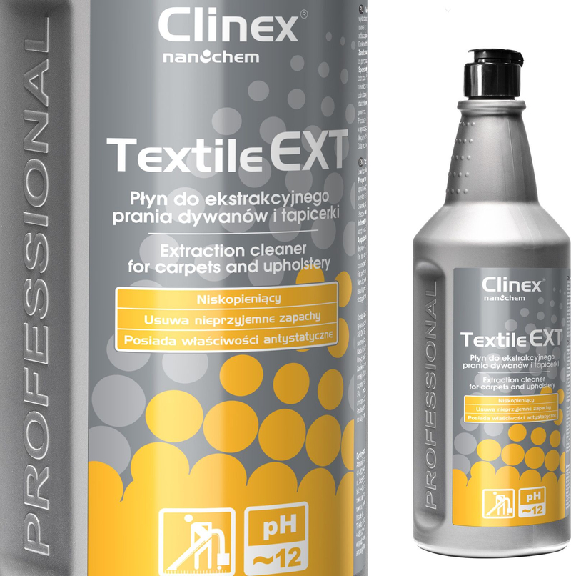 Lëng pastrimi Clinex Textile EXT, për tapete dhe mobilje, 1L