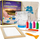 Set kreativ National Geographic Screen Printing Craft Kit, për shtypje në tekstil, me bojëra dhe shabllone, shumëngjyrësh