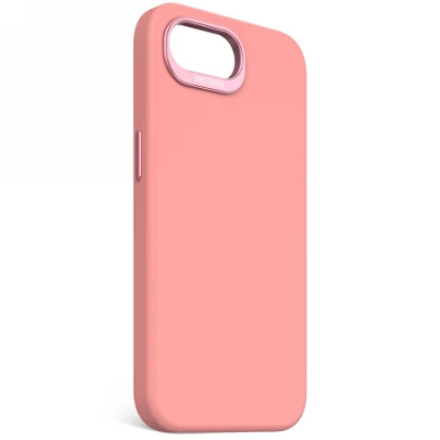 Маска за телефон Decoded Silicone Backcover, за iPhone 16e, MagSafe, светло розова