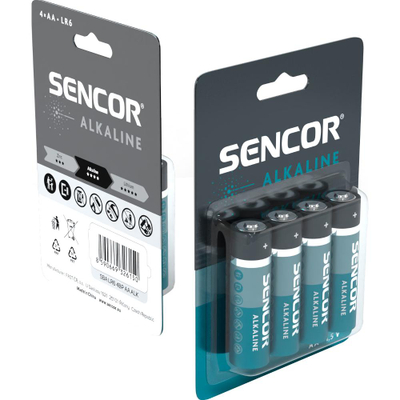 Bateri Sencor SBA LR6 4BP AA Alk, 4 copë