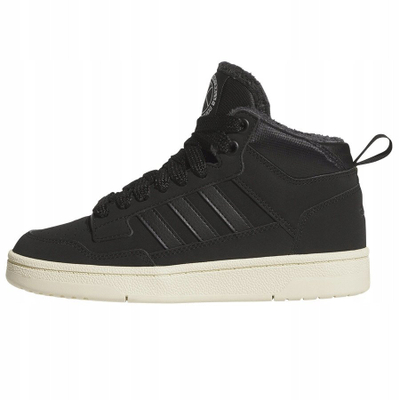 Atlete për kalamaj Adidas Rapid Court Mid Winterized Jr JR1027, të mesme, të zeza