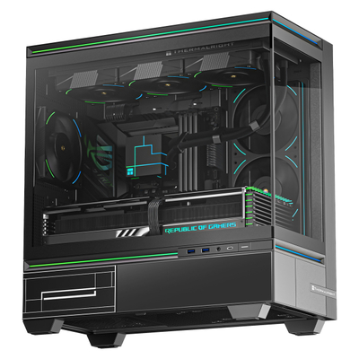 Kasë Thermalright TL-M10 FAN4-M, e zezë