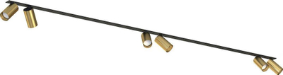 Lampë tavanore Mono Surface, 6xGU10, 200 cm, e zezë bronzi