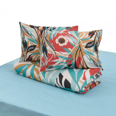 Komplet çarçafësh dopio Amon Double Linen BBC, 4 copë, 132TC, i bardhë