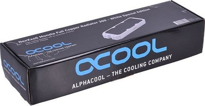 Radiator ftohje me ujë Alphacool NexXxos Monsta 360, 3x120mm, 6 porta G1/4", i bardhë
