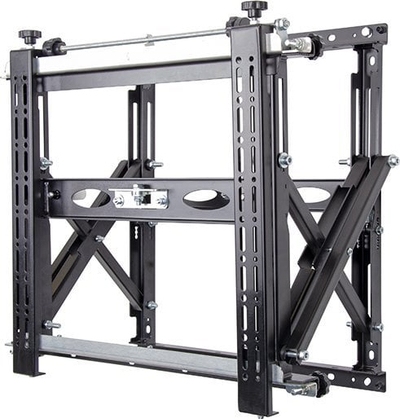 Ѕиден држач B-Tech Universal Heavy Duty Pop-Out, VESA 600x400, микро-подесување, црн