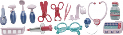 Set lojrash doktori MEGA CREATIVE Little Doctor 500759, tavolinë mjekësore, me dritë edhe zë, rozë me blu marin