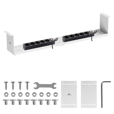Organizues kabllosh Maclean MC-107, 85 cm, çelik i fortë, montim me vida
