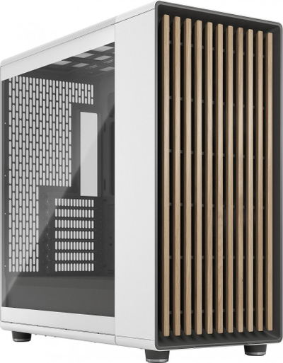 Kasë Fractal Design North XL Clear, e bardhë, Midi Tower