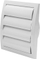 Grilë ventilimi Euro3plast GRILLE WITH SHUTTERS, 190x190mm, dalje D150, e bardhë