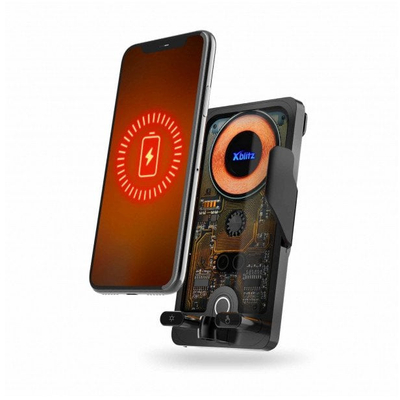 Mbajtëse telefonash për makinë Xblitz Automat FX7, karikim wireless, e zezë
