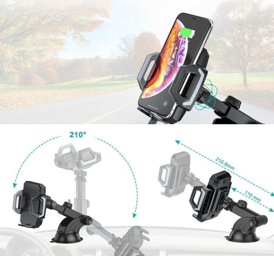 Karikues makine wireless Choetech T521-F, 15W, Qi, i zi