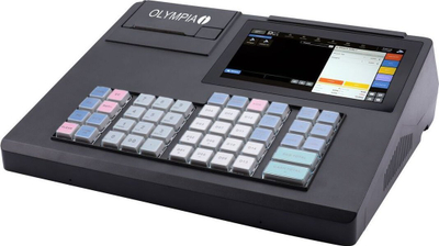 Arkë elektronike Olympia K 200, ekran me prekje, printer faturash, e zezë