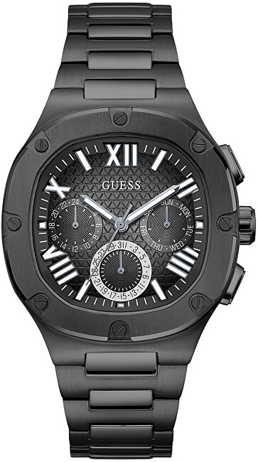 Orë për meshkuj Guess Headline GW0572G3, e zezë