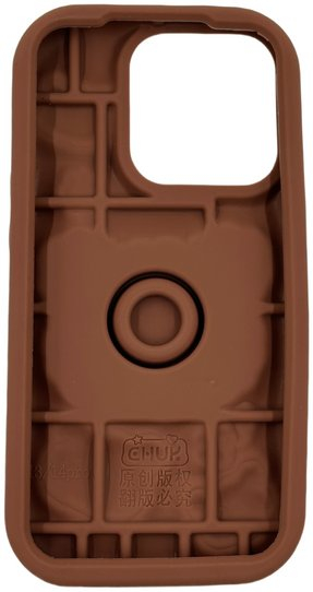 Streç telefoni 3D BEARS WITH STAND për iPhone 14 Pro, me mbajtëse, transparent me arusha