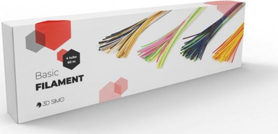 Filament për laps 3D 3DSimo Basic, 60m PCL, me shumë ngjyra