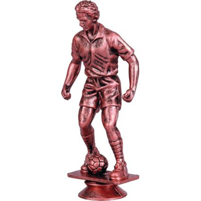 Figurinë trofe futbolli Victoria Sport F24/B, plastik, 13 cm, ngjyrë bronzi