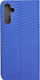 Kapak libri Case Sensitive për Samsung A14 4G, me magnet, bëhet mbajtëse horizontale, blu